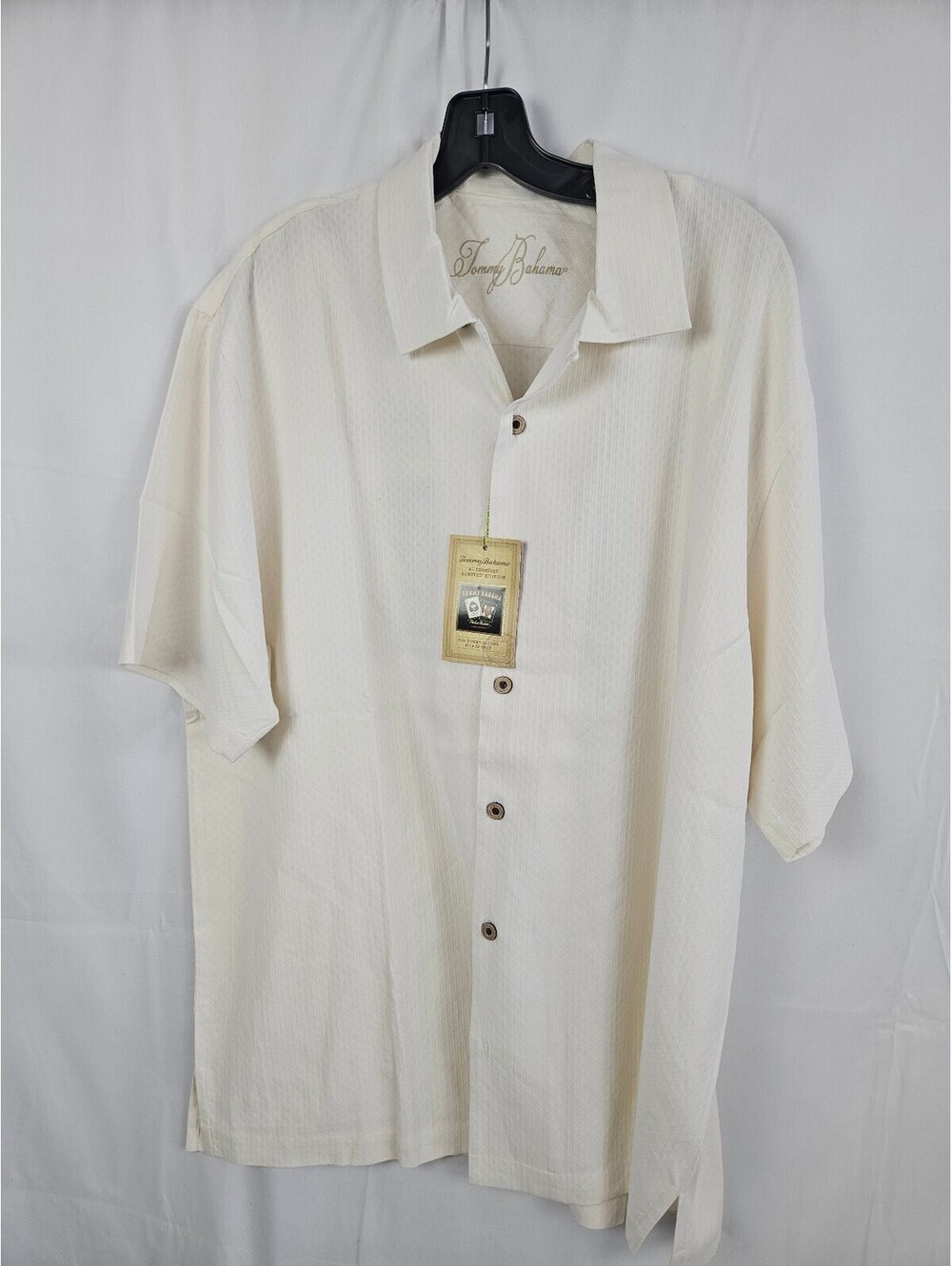 Tommy Bahama Men's XL SS Shirt 83%Silk 17% cotton NWT